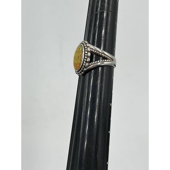 Carolyn Pollack Designer Vintage Relios Desert Scene Sterling 925 Ring Sz 7.5 - Picture 11 of 12